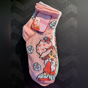 Strawberry Shortcake Pink Ankle Socks